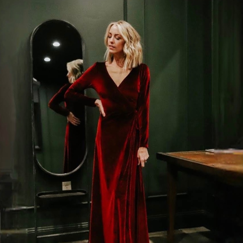 Hopeless Romantic Velvet Long Dress size XL New